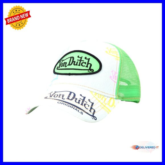 Adjustable Snapback Trucker Cap, Mesh Back, Curved Bill, Unisex Fit main image 4